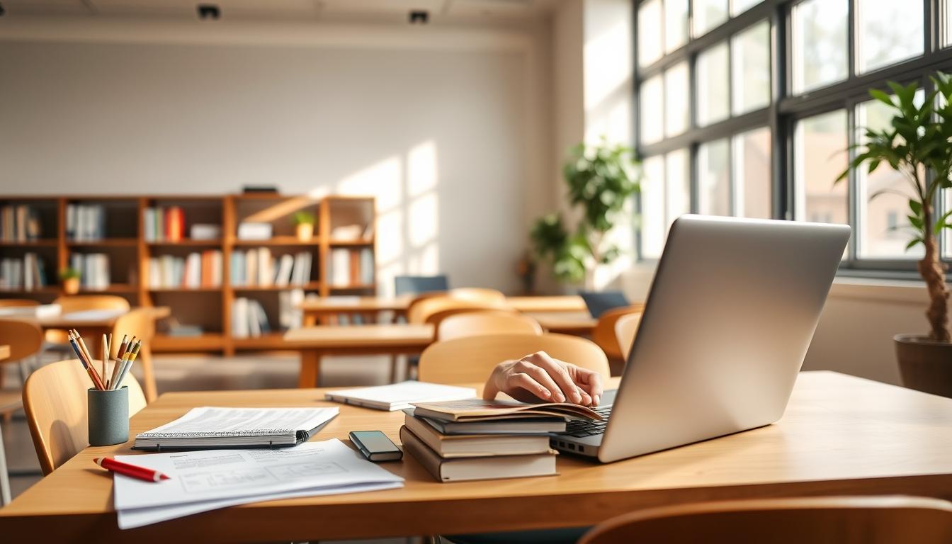 Student developing practical and academic skills